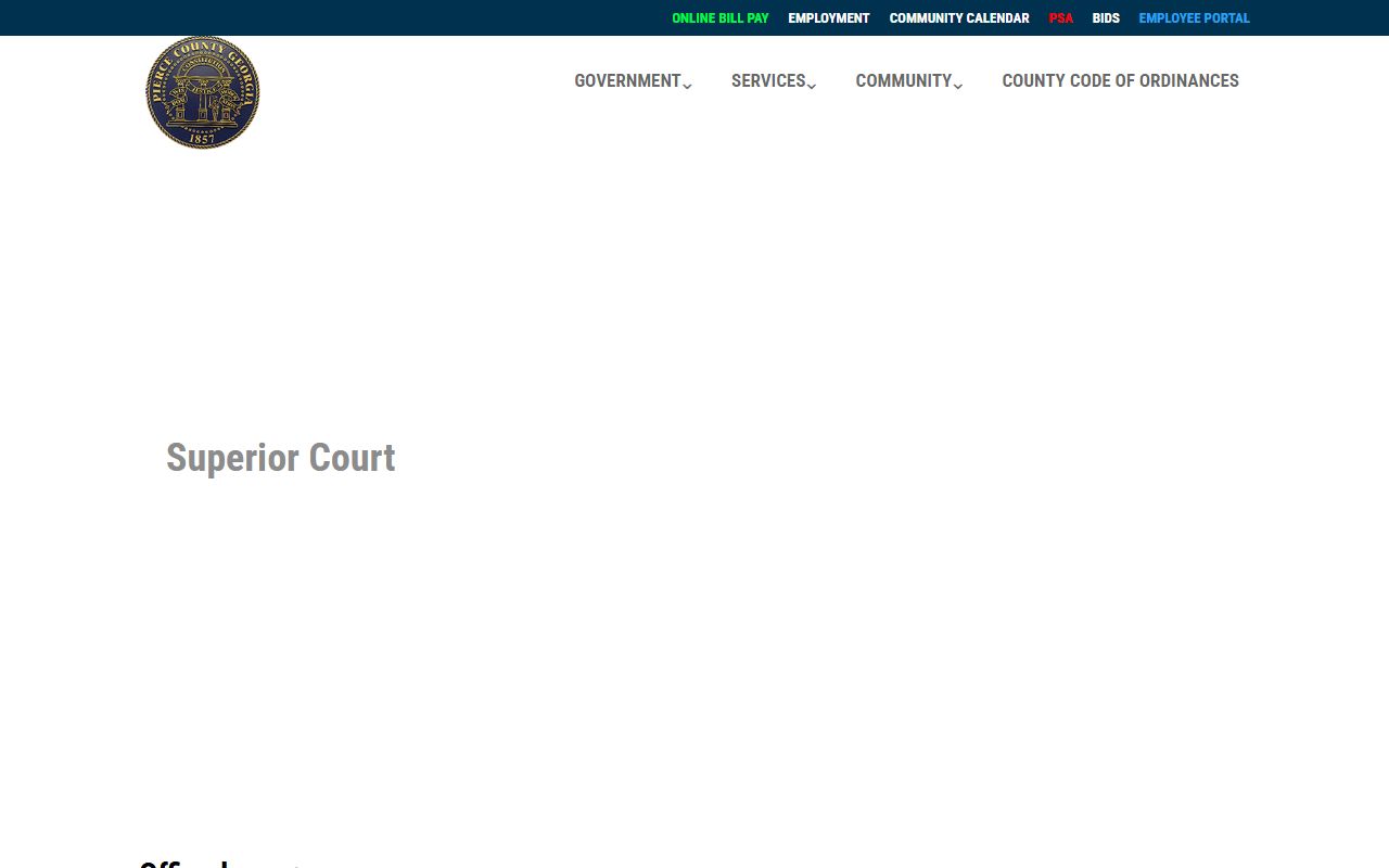 Pierce County Clerk of Superior Court records office