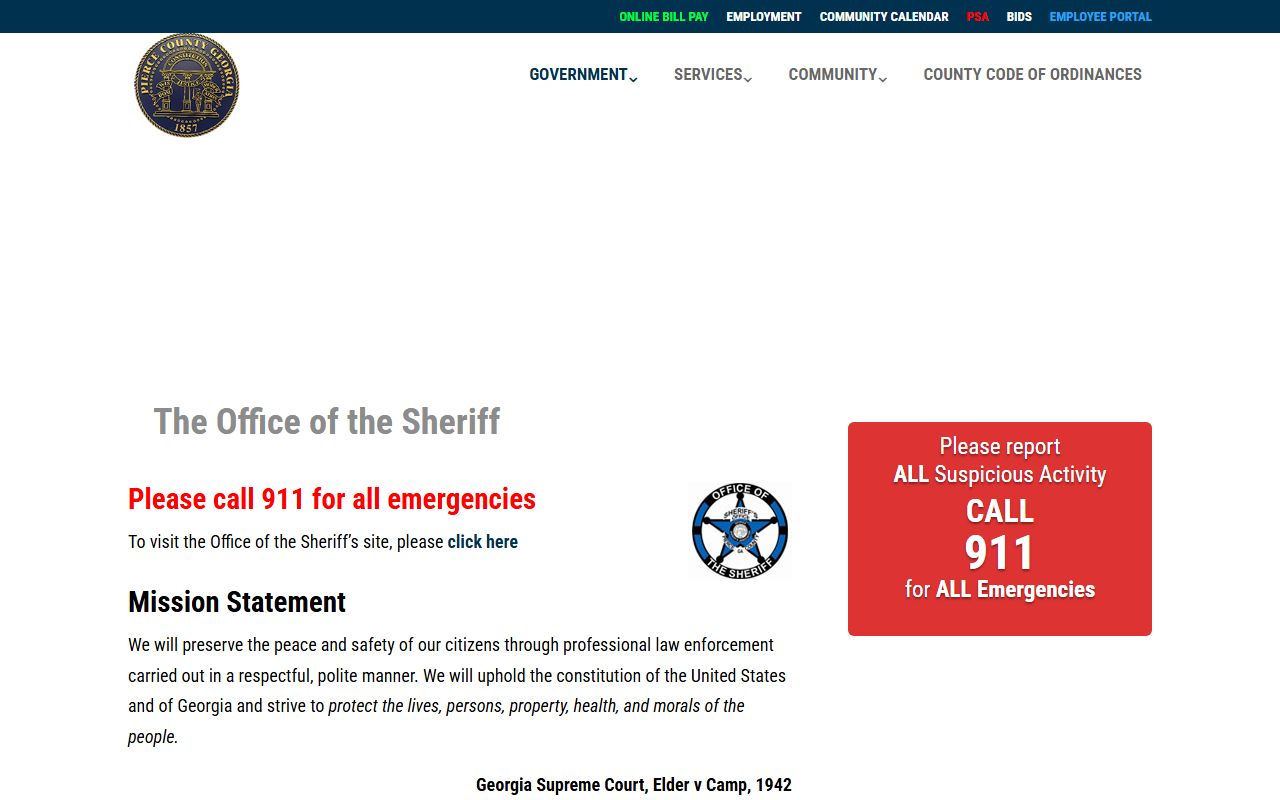 Pierce County arrest records Sheriff's Office page