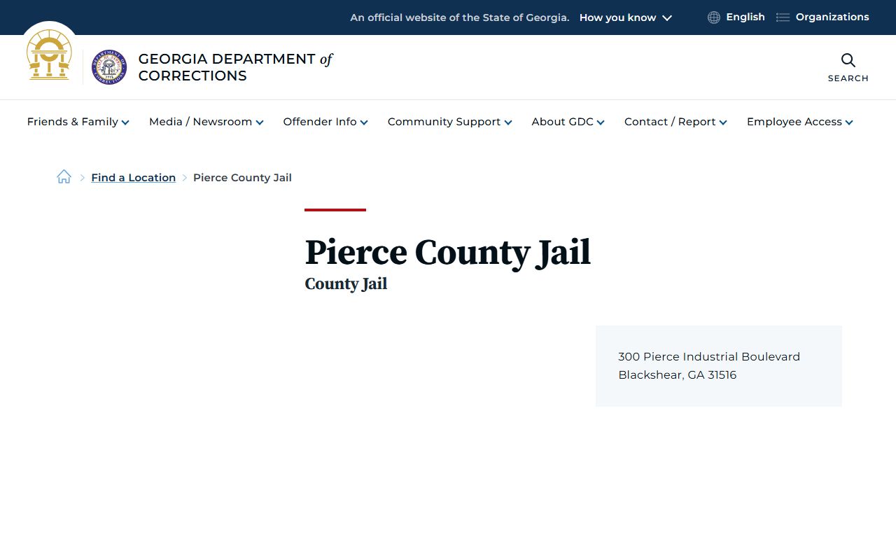 Pierce County arrest records GDC jail listing