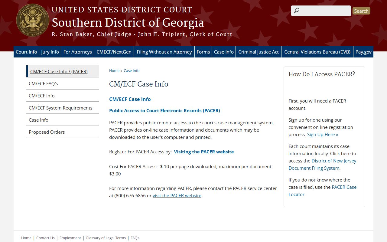 Pierce County Superior Court and federal CM ECF records distinction