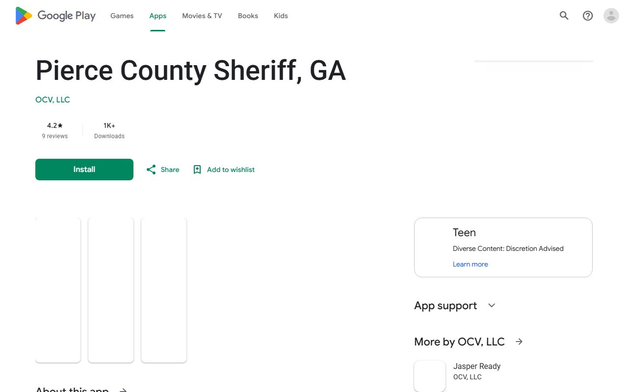 Pierce County inmate records sheriff Android app