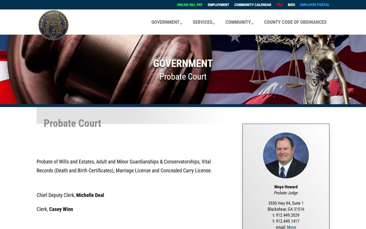 Pierce County probate records court office