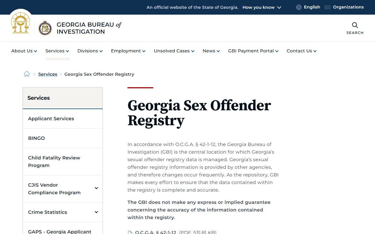 Pierce County warrant records and Georgia registry distinction